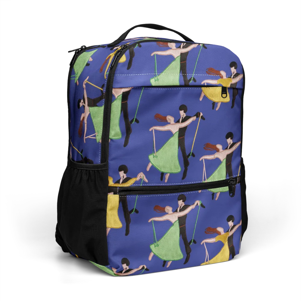 Swingtime Silhouettes on Utility Backpack — Right Front