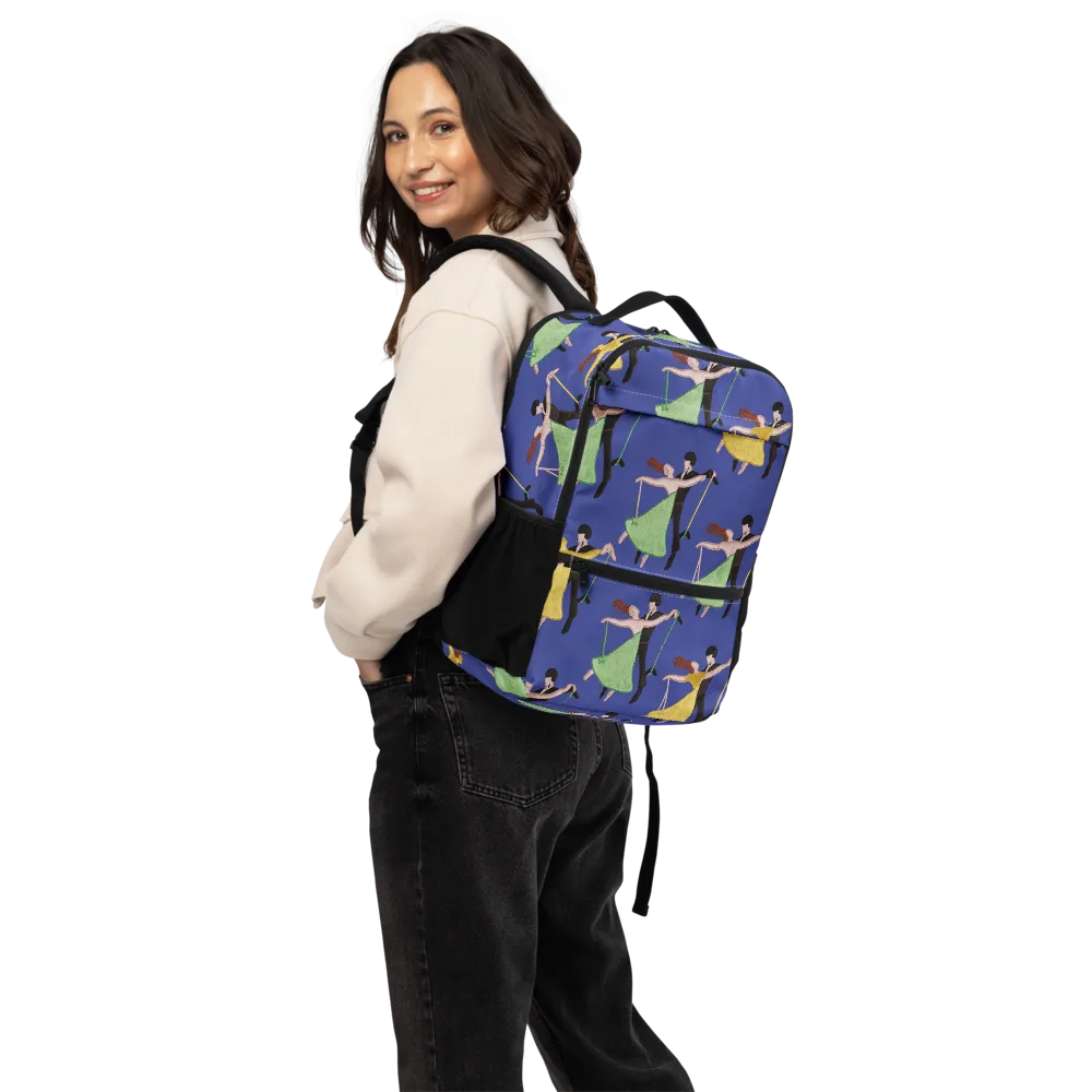 Swingtime Silhouettes on Utility Backpack — Back