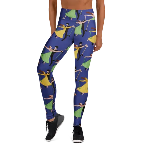 Swingtime Silhouettes on a Yoga Leggings