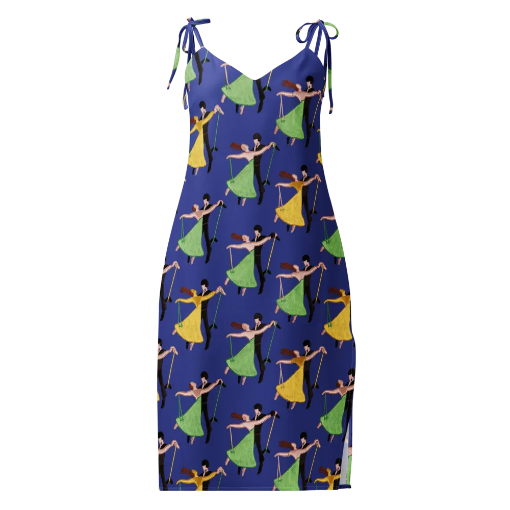 Swingtime Silhouettes on Slip Dress — Front
