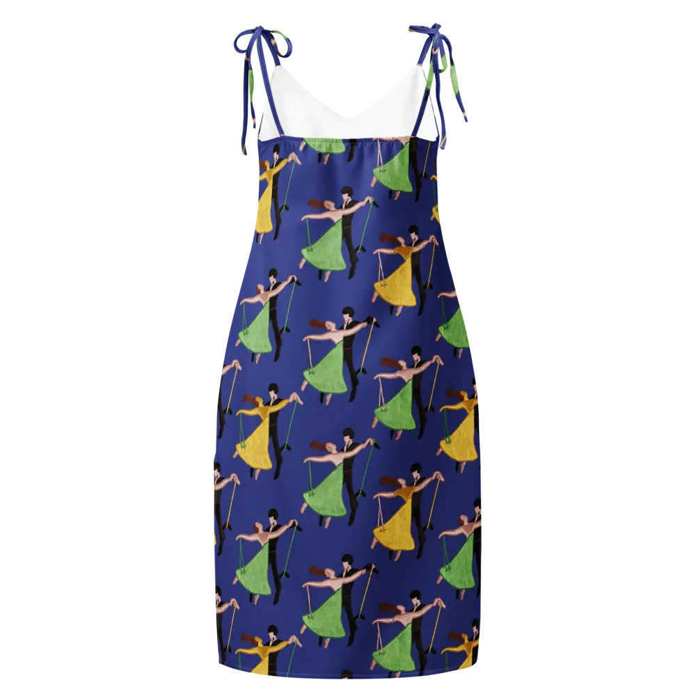 Swingtime Silhouettes on Slip Dress — Back