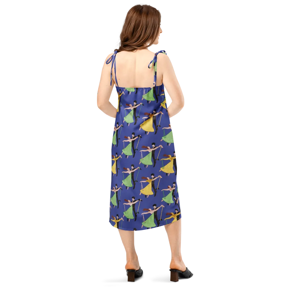 Swingtime Silhouettes on Slip Dress — Back