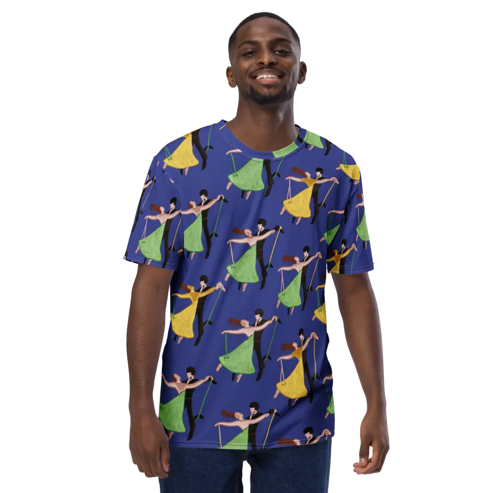 Swingtime Silhouettes on Men's Crew Neck T-Shirt — Front