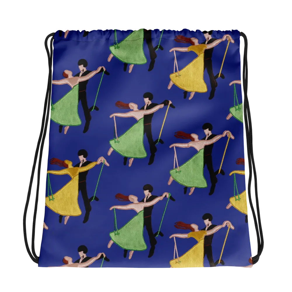 Swingtime Silhouettes on Drawstring Bag — Photo
