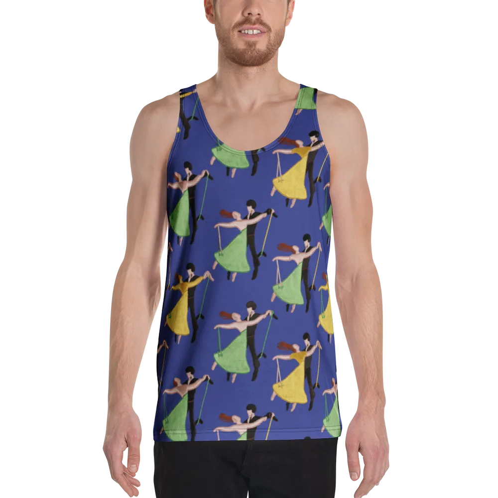 Swingtime Silhouettes on Men's Tank Top — Front