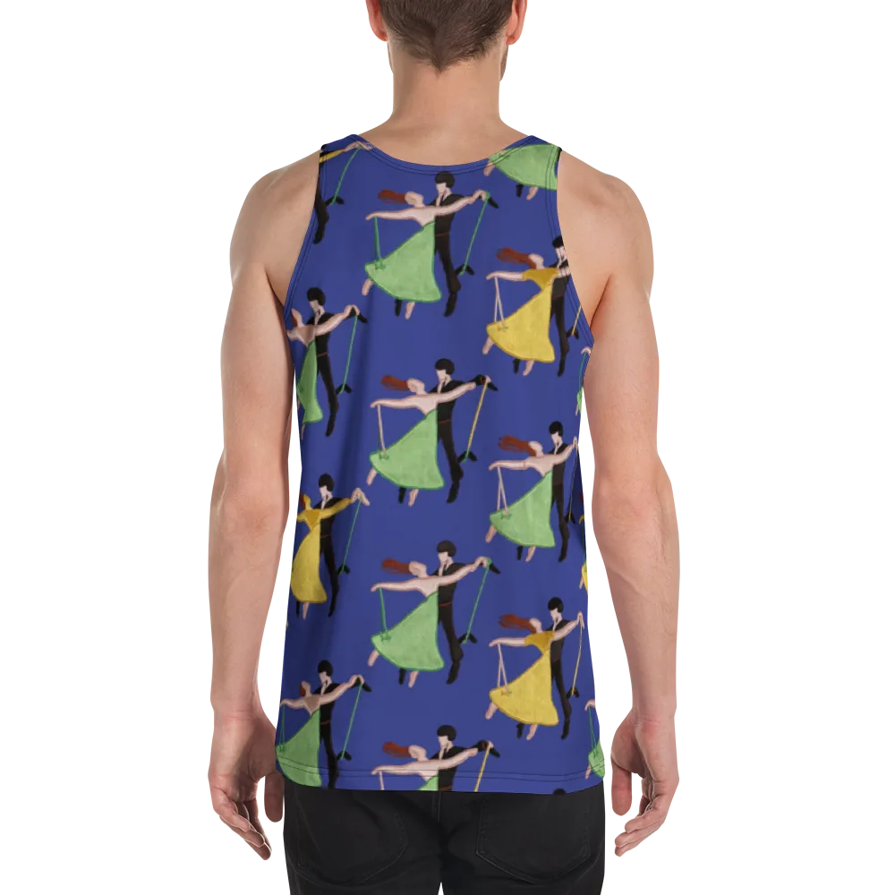 Swingtime Silhouettes on Men's Tank Top — Back