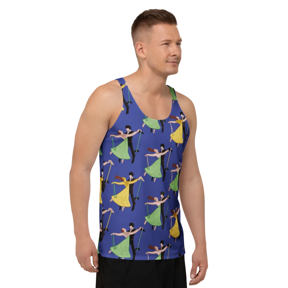 Swingtime Silhouettes on Men's Tank Top — Right Front