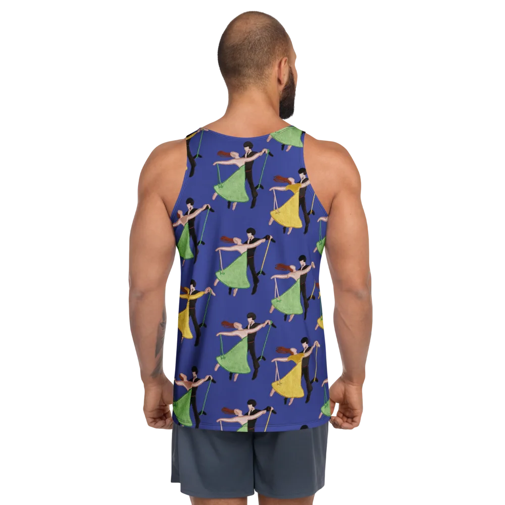 Swingtime Silhouettes on Men's Tank Top — Back