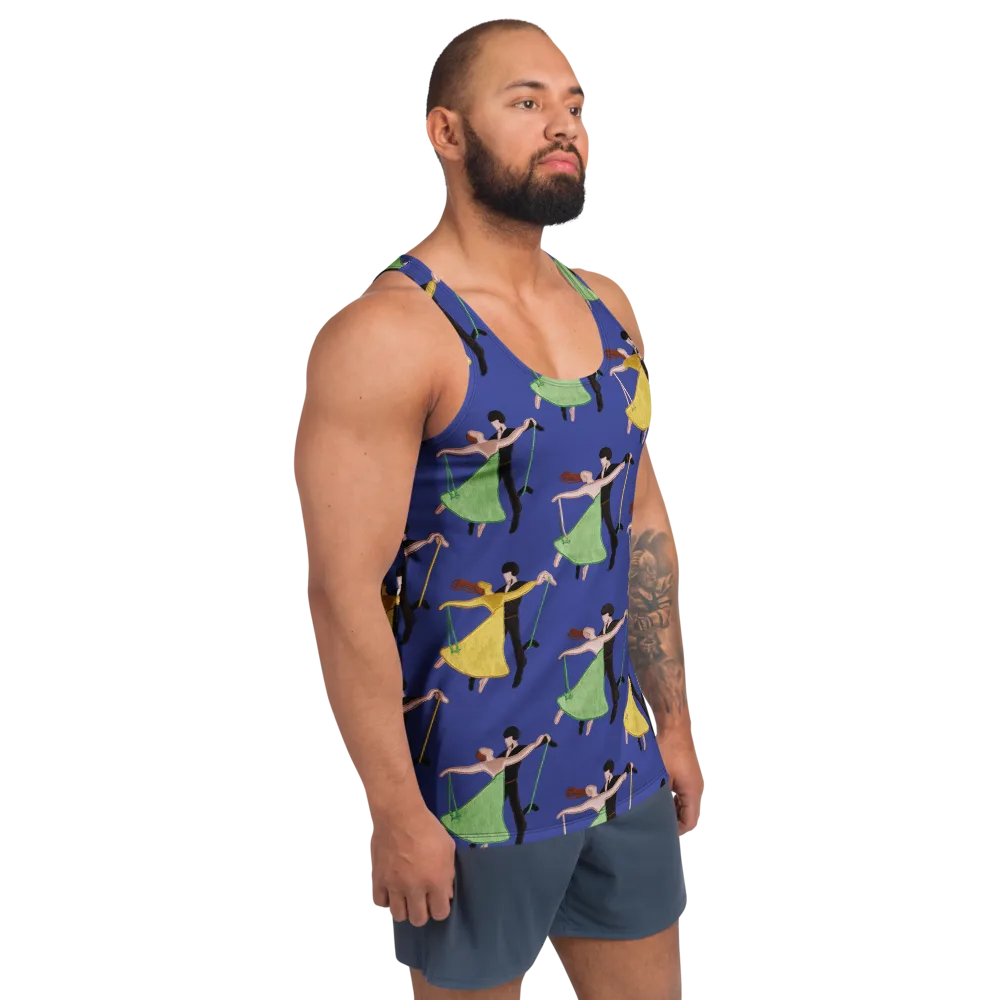 Swingtime Silhouettes on Men's Tank Top — Right Front