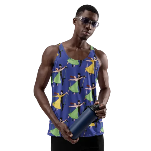 Swingtime Silhouettes on a Men's Tank Top
