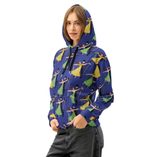 Swingtime Silhouettes on a Cotton Hoodie