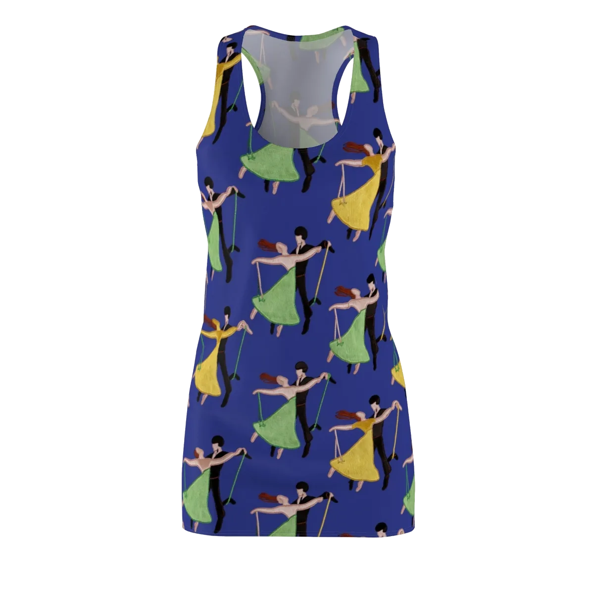 Swingtime Silhouettes on Racerback Dress — Front