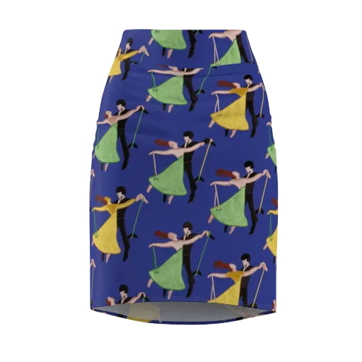 Swingtime Silhouettes on a Pencil Skirt