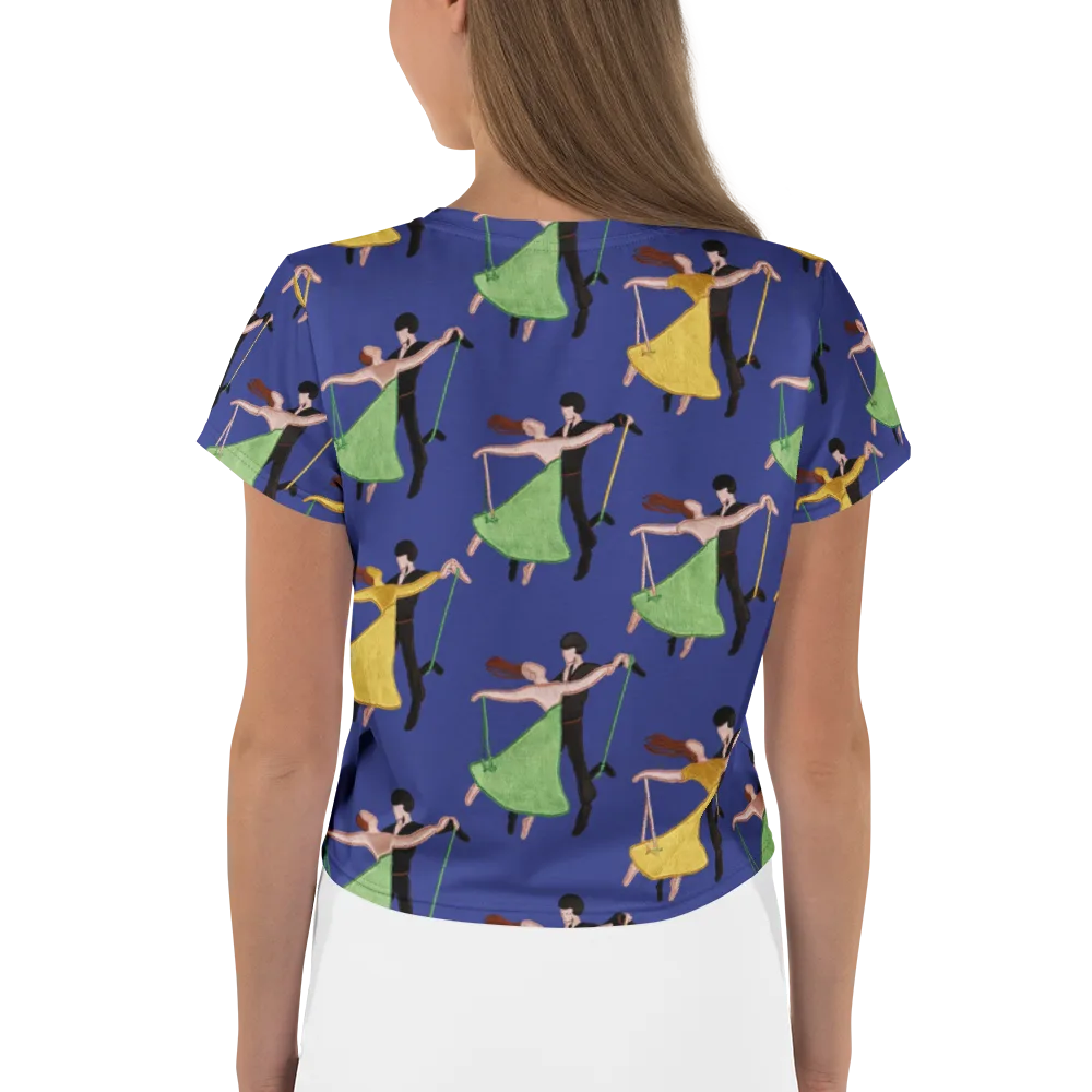 Swingtime Silhouettes on Crop Tee — Back
