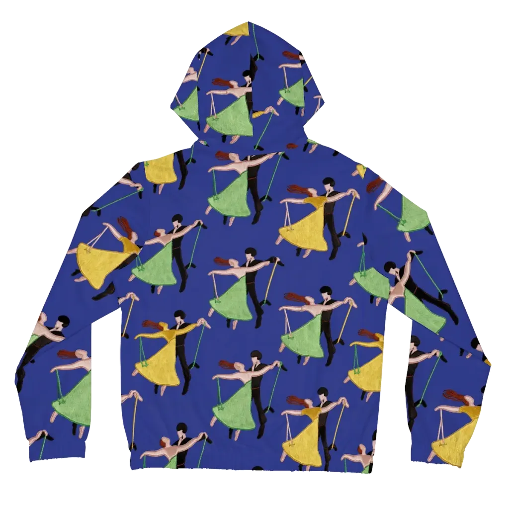 Swingtime Silhouettes on Women's Full-Zip Hoodie — Back