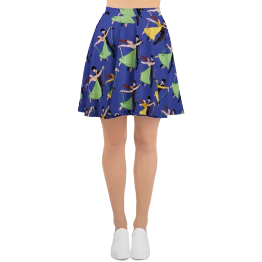 Swingtime Silhouettes on a Skater Skirt
