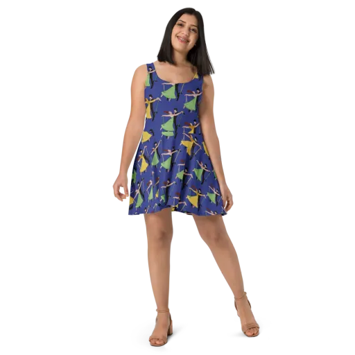 Swingtime Silhouettes on a Skater Dress