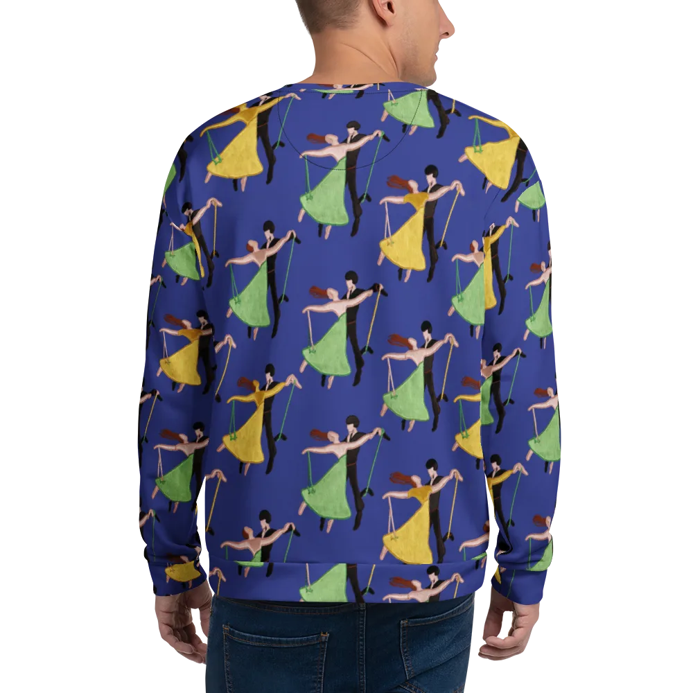Swingtime Silhouettes on Sweatshirt — Back