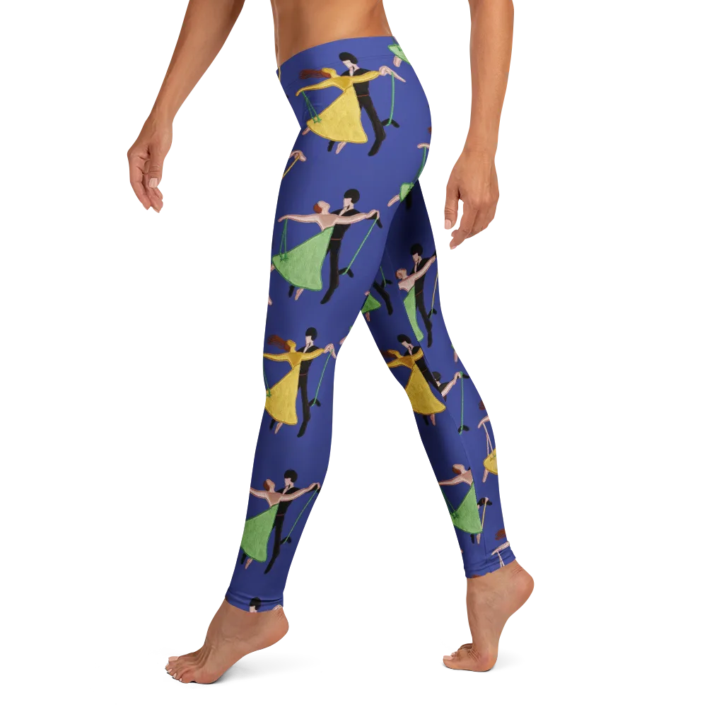Swingtime Silhouettes on Leggings — Left