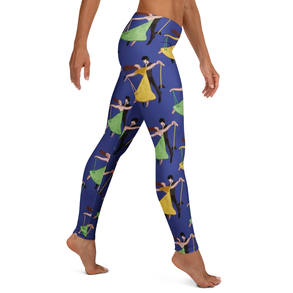 Swingtime Silhouettes on Leggings — Right