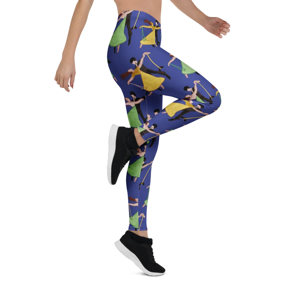 Swingtime Silhouettes on Leggings — Right