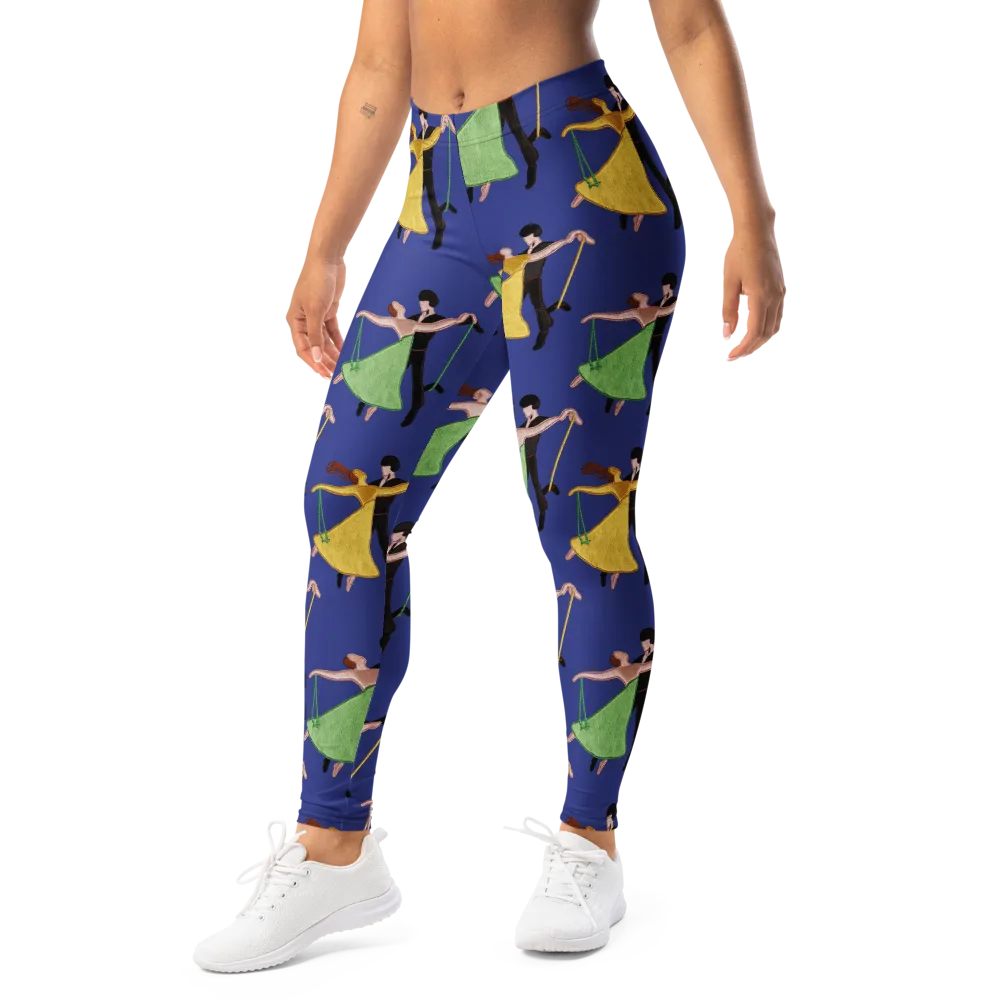 Swingtime Silhouettes on Leggings — Left Front