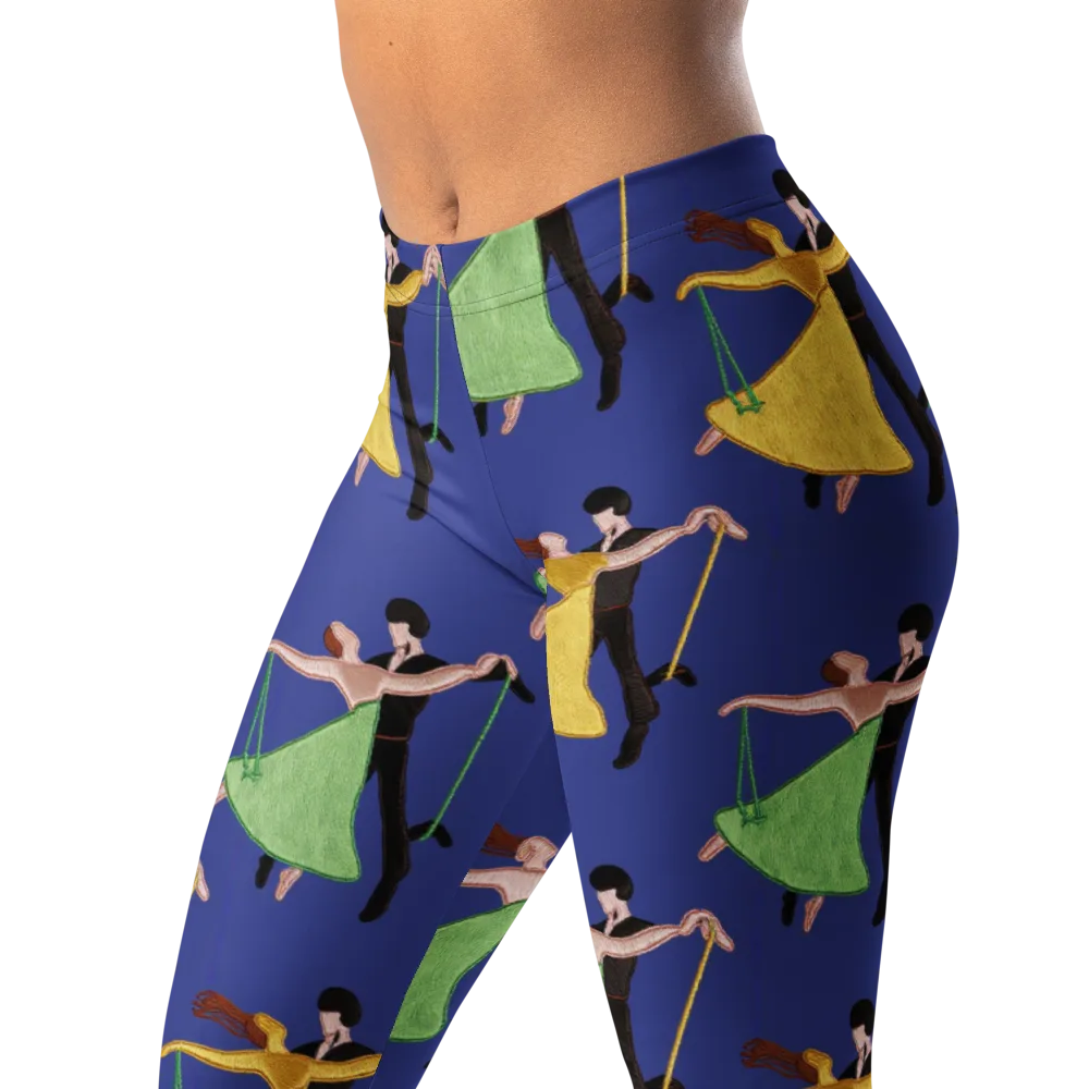 Swingtime Silhouettes on Leggings — Left Front