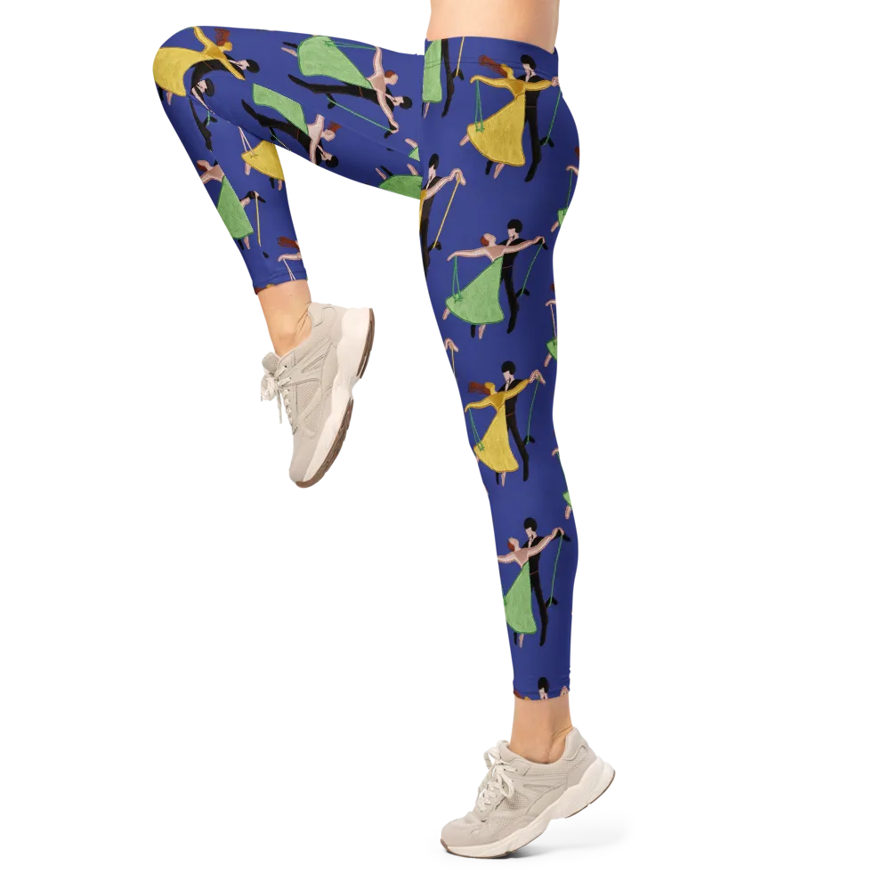 Swingtime Silhouettes on Leggings — Left