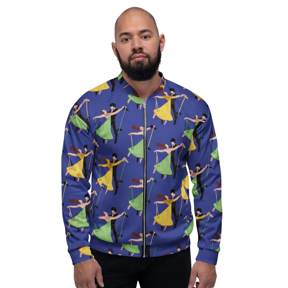 Swingtime Silhouettes on Bomber Jacket — Front