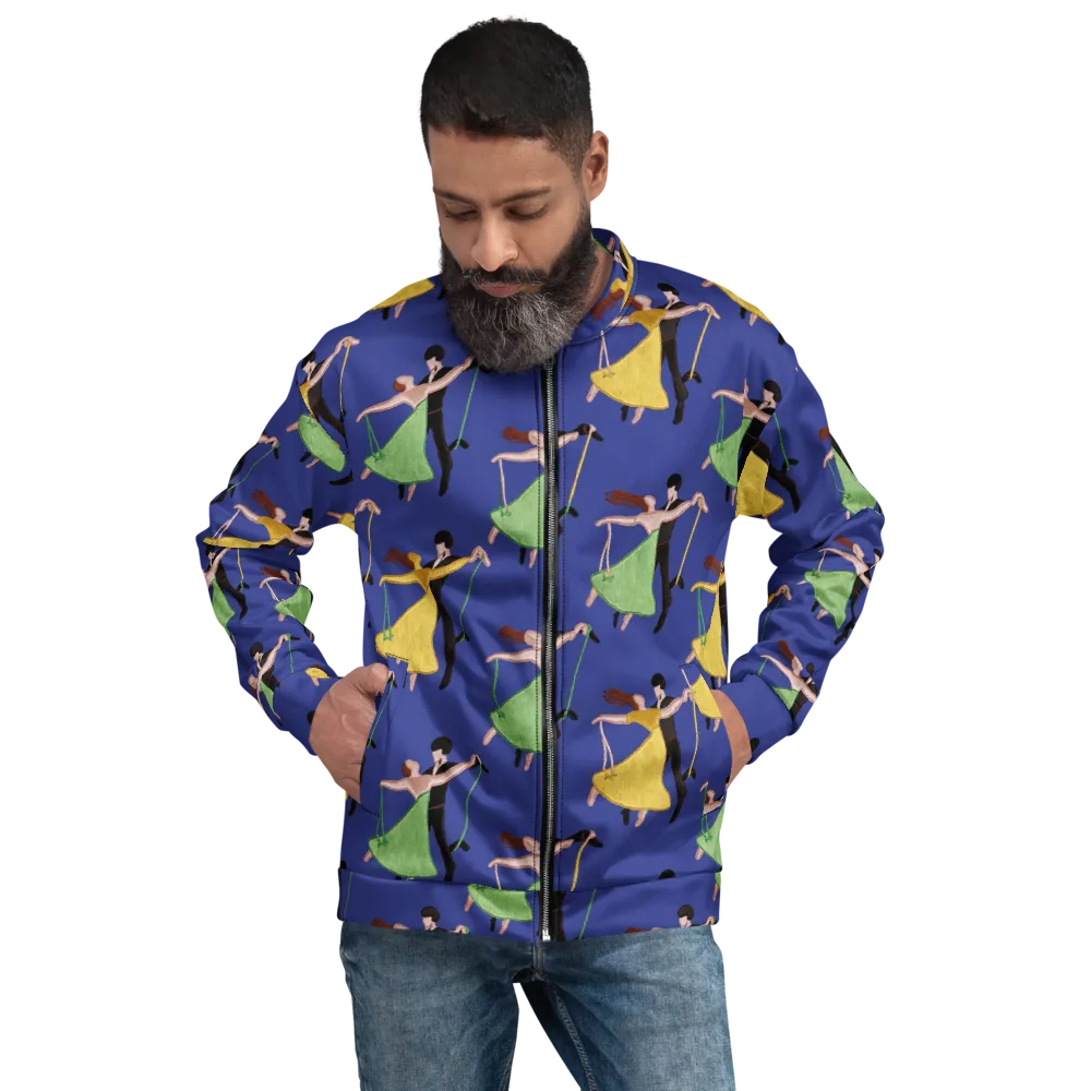 Swingtime Silhouettes on Bomber Jacket — Front