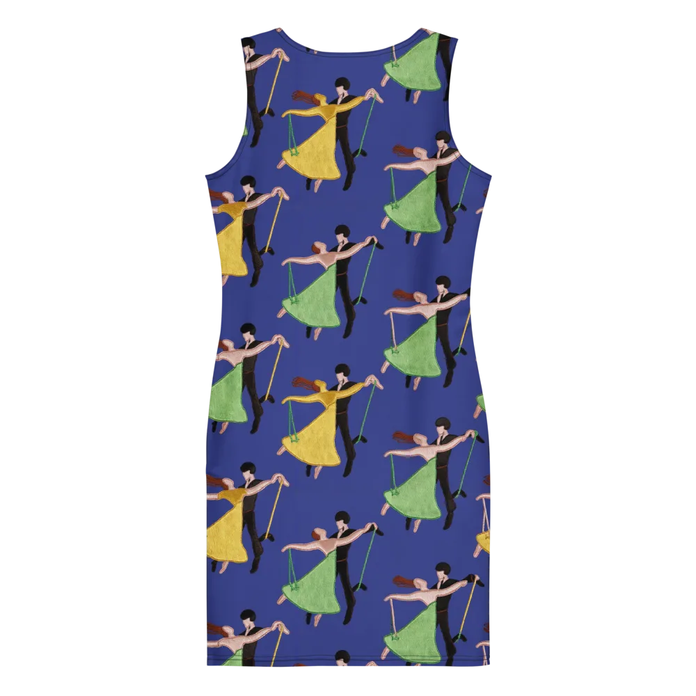Swingtime Silhouettes on Bodycon Dress — Back