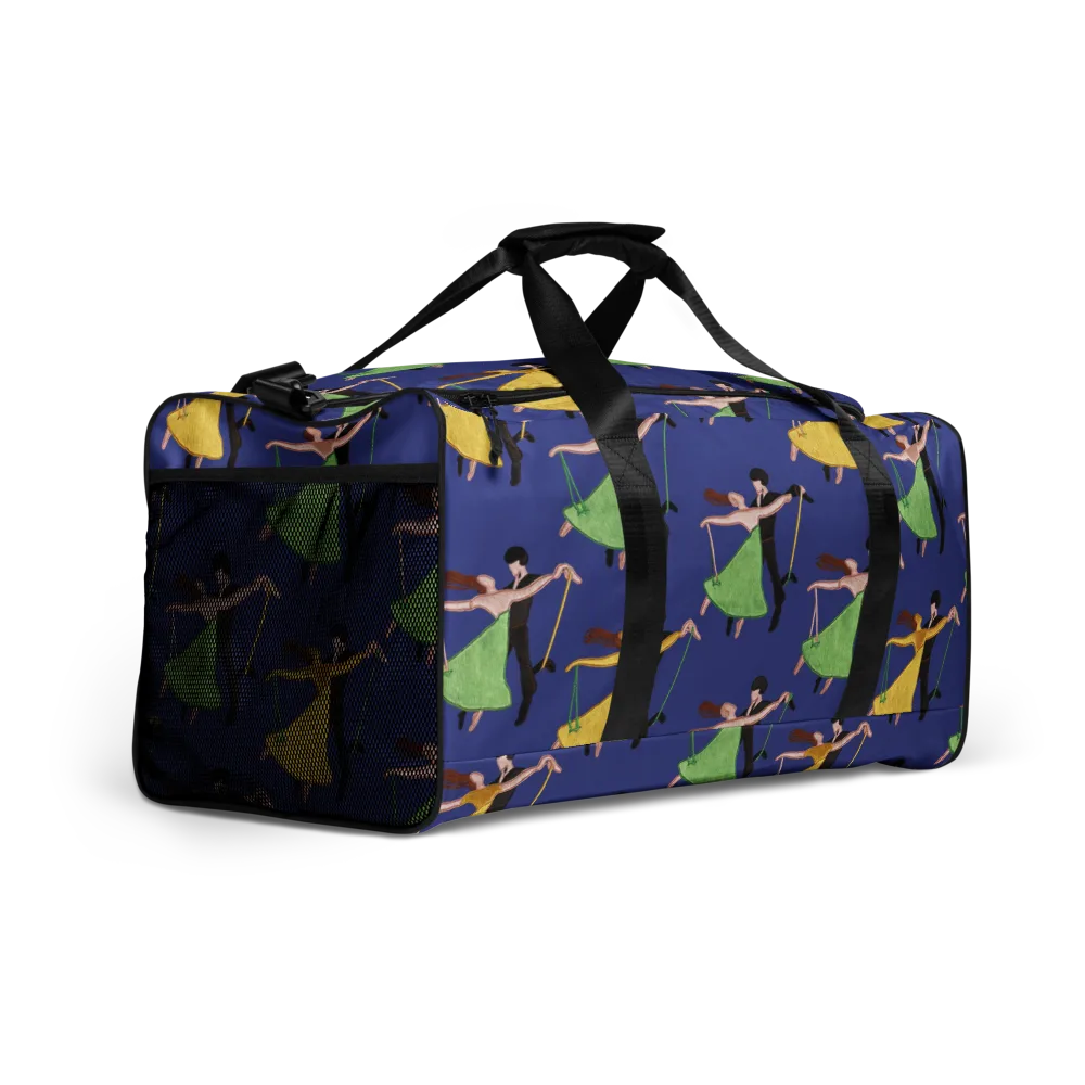 Swingtime Silhouettes on Duffle Bag — Right Front