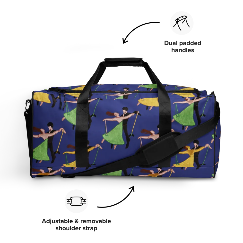 Swingtime Silhouettes on Duffle Bag — Front