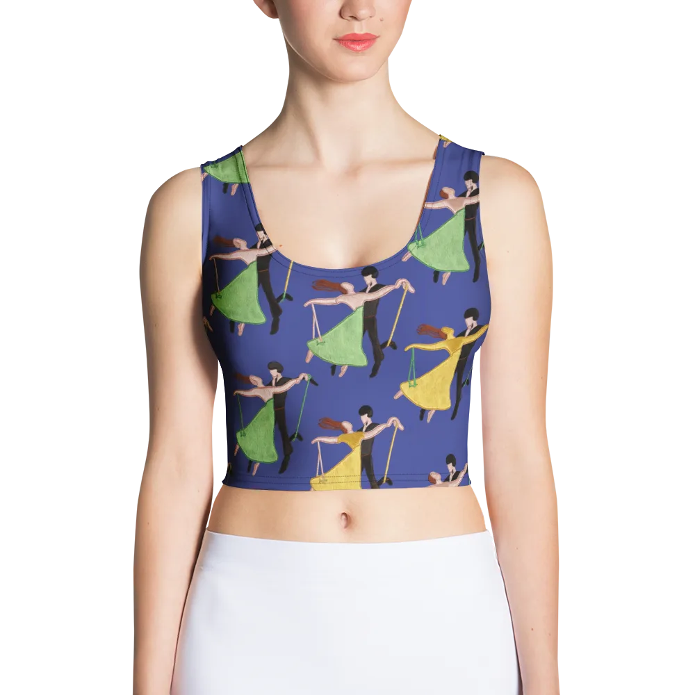 Swingtime Silhouettes on Crop Top — Front