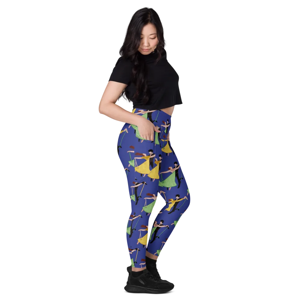 Swingtime Silhouettes on Leggings with Pockets — Right