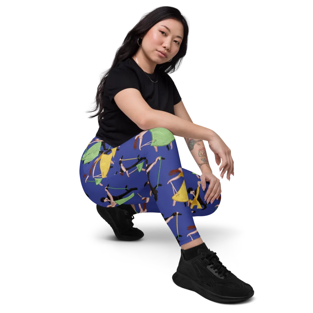 Swingtime Silhouettes on Leggings with Pockets — Right Front