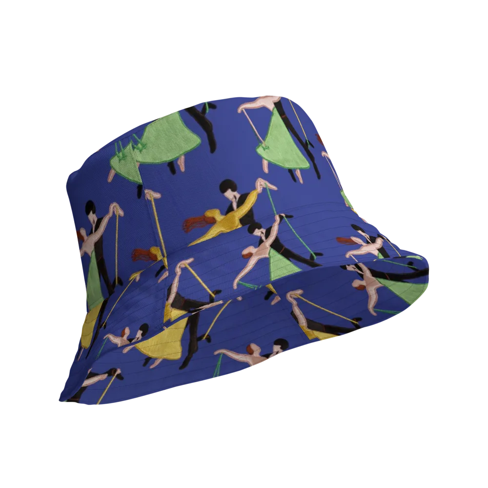 Swingtime Silhouettes on Reversible Bucket Hat — Product details Outside