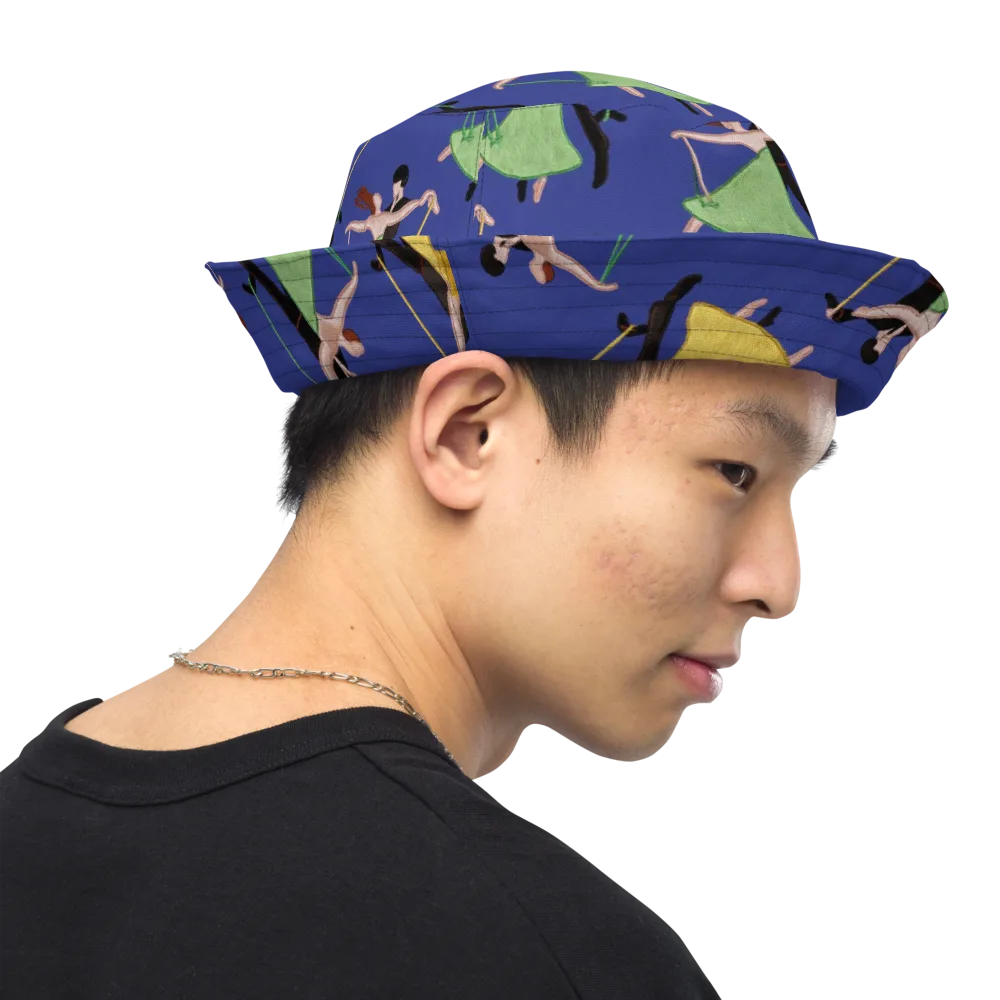 Swingtime Silhouettes on Reversible Bucket Hat — Right Outside