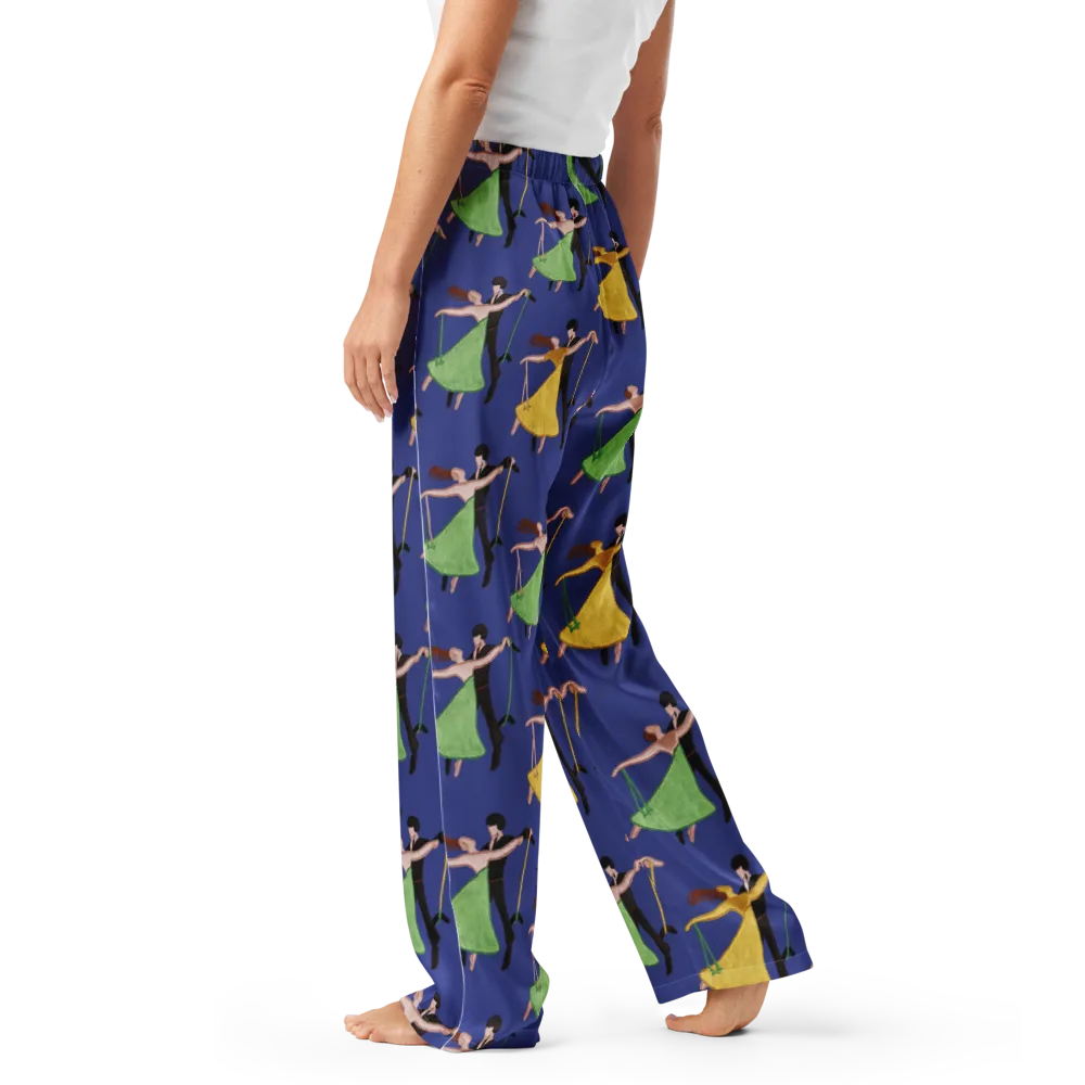 Swingtime Silhouettes on Women's Pajama Pants — Left