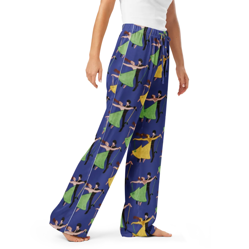 Swingtime Silhouettes on Women's Pajama Pants — Right Front