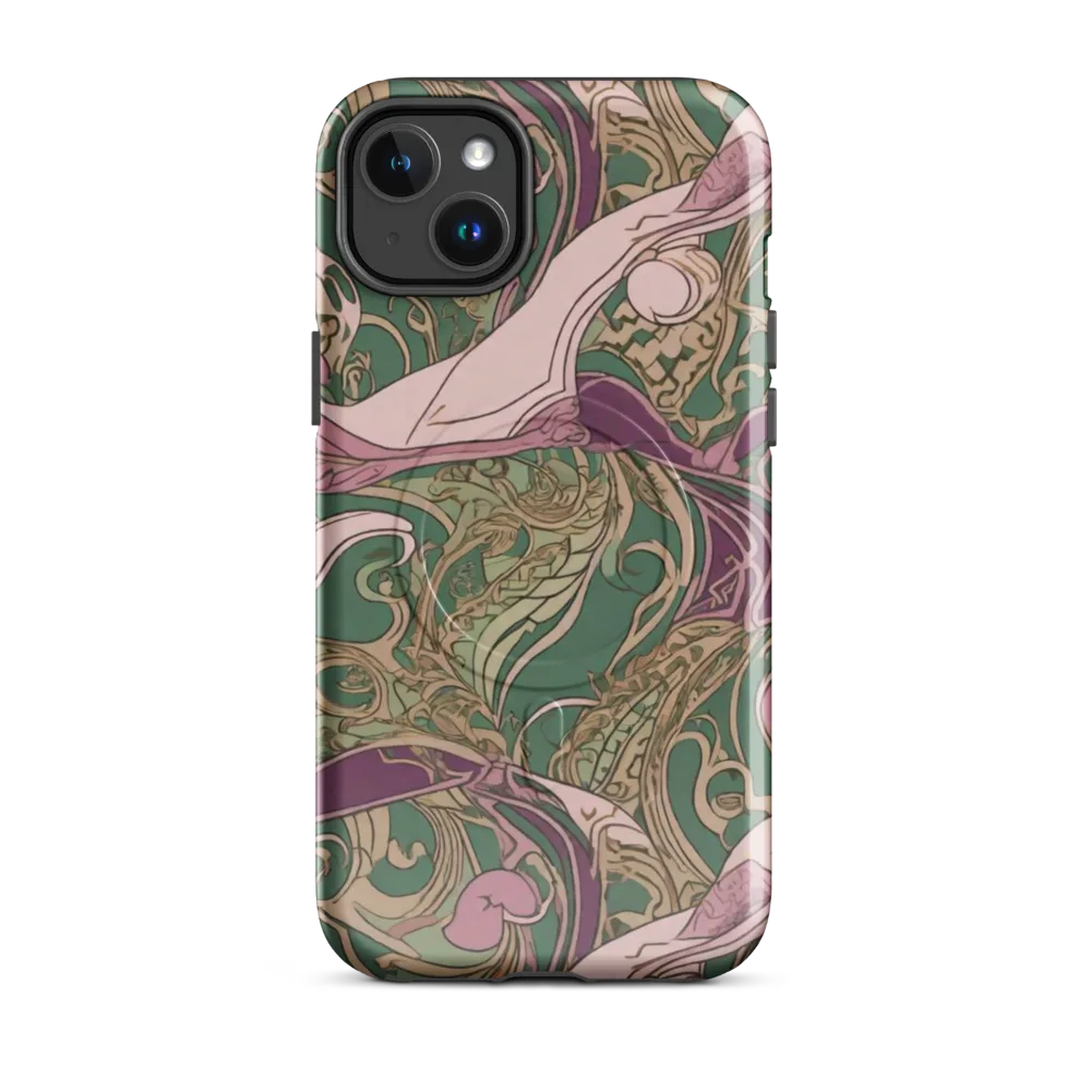 Mauve Arabesque on MagSafe Tough Case for iPhone® — Front