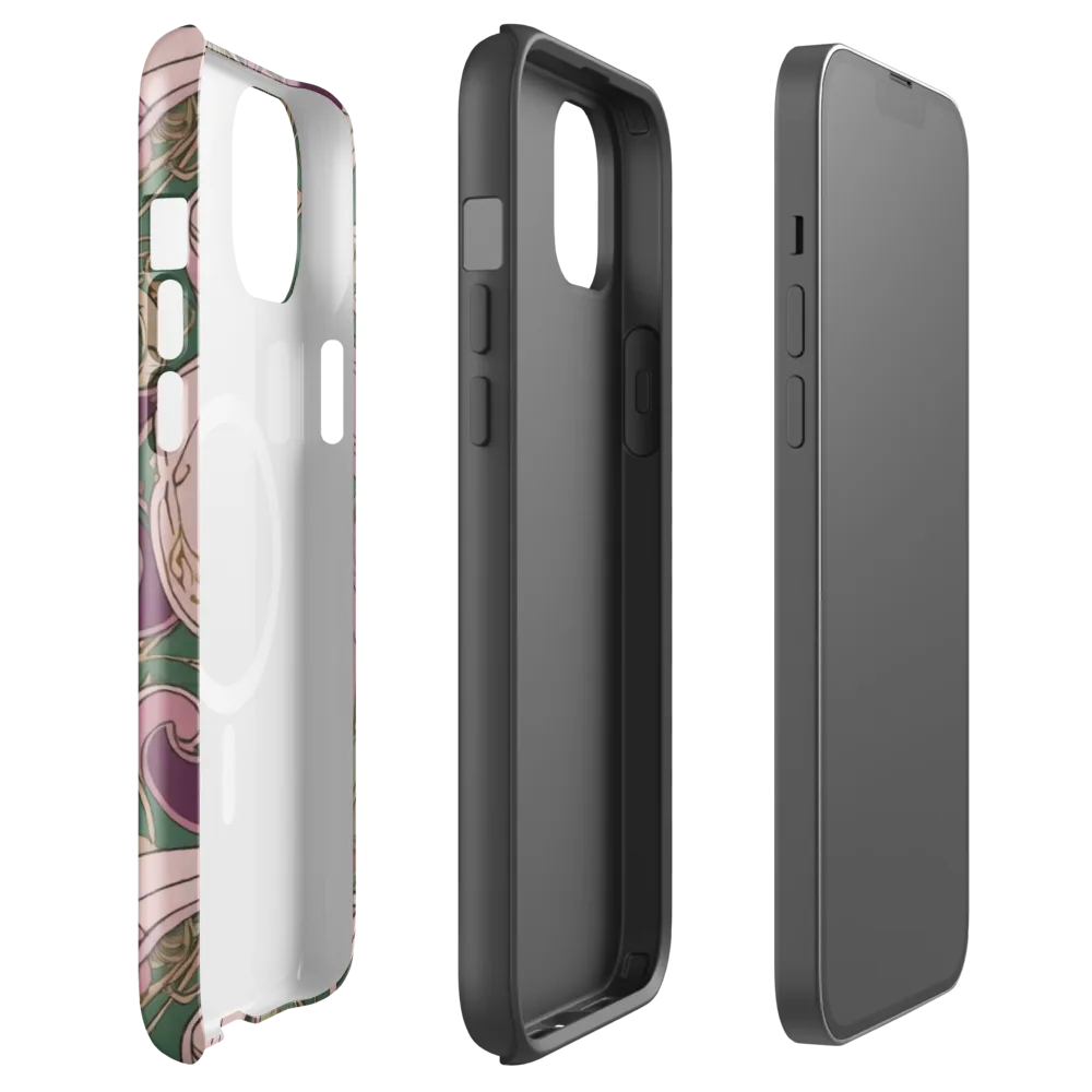Mauve Arabesque on MagSafe Tough Case for iPhone® — Front