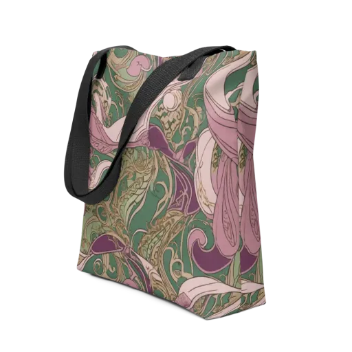 Mauve Arabesque on a Tote Bag