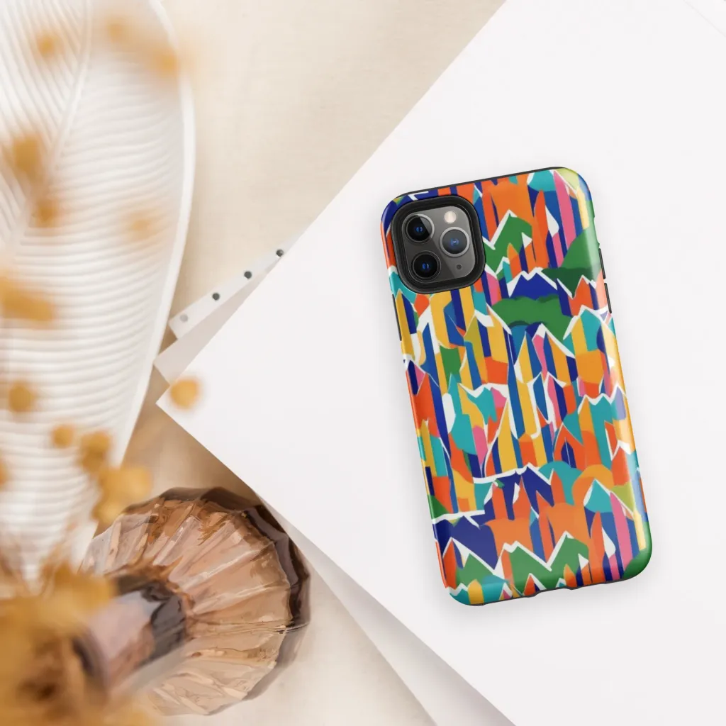 Chromatic Peaks on Tough Case for iPhone® — Front
