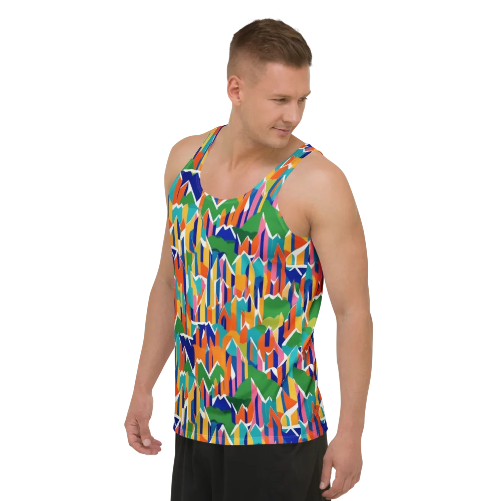 Chromatic Peaks on Men's Tank Top — Left Front