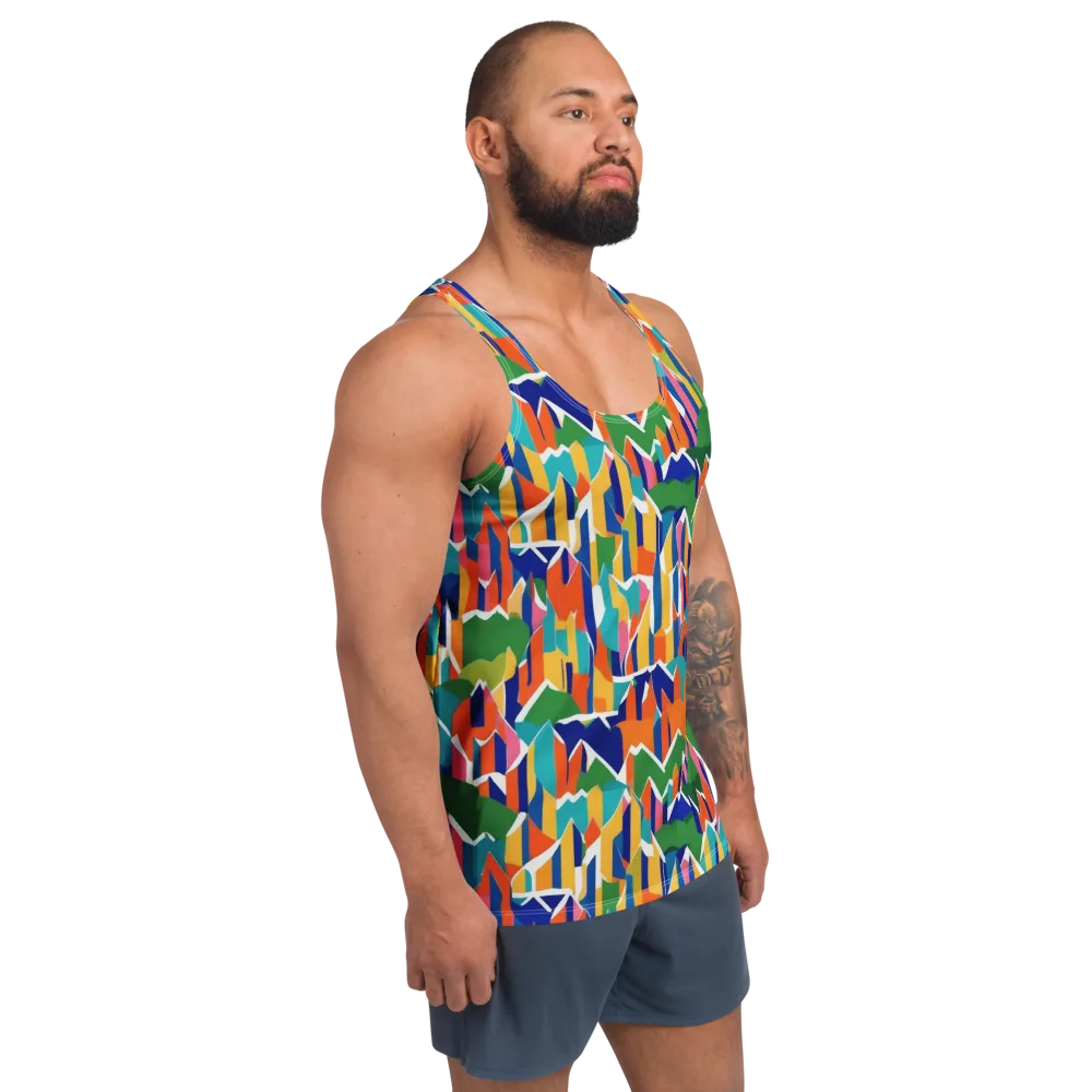 Chromatic Peaks on Men's Tank Top — Right Front