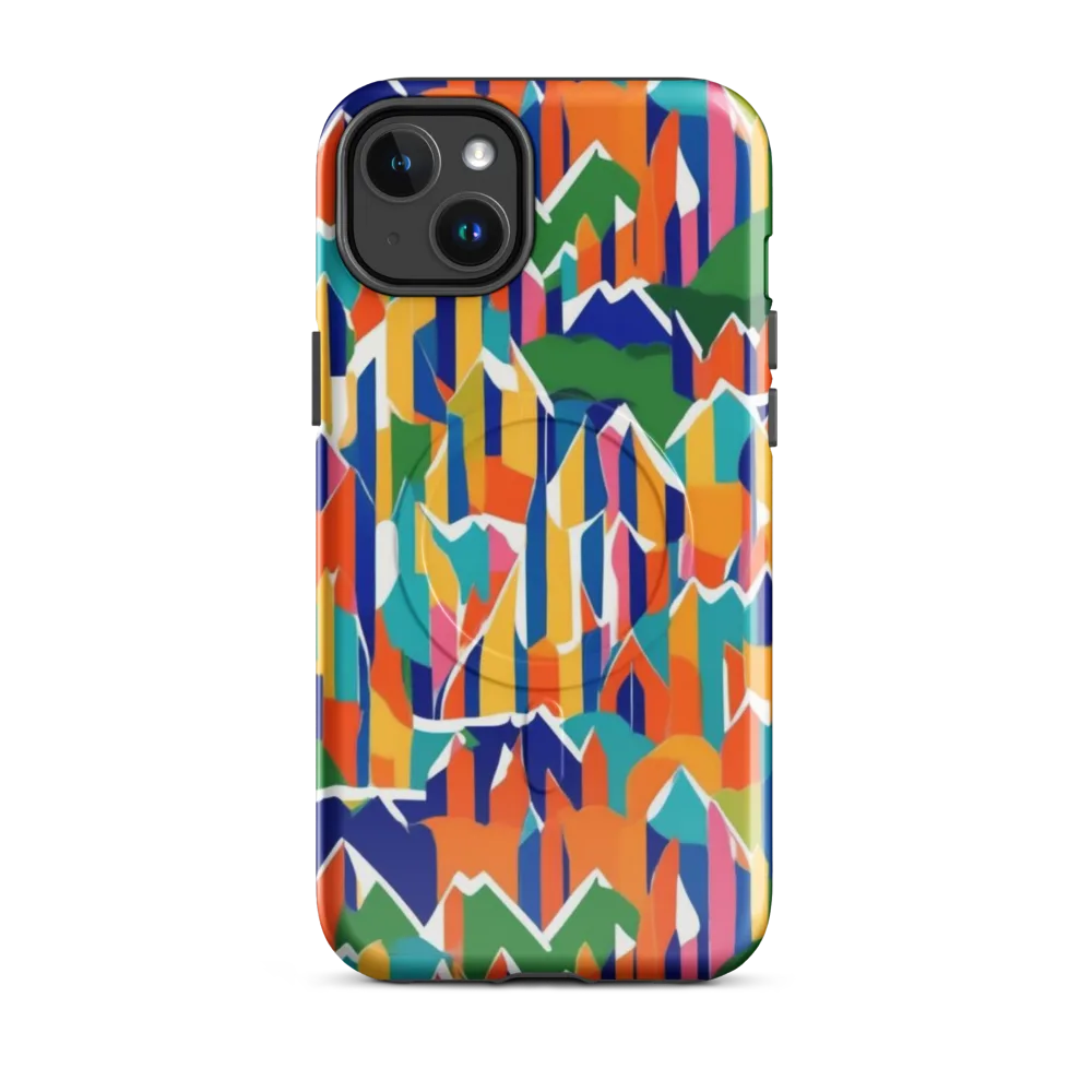 Chromatic Peaks on MagSafe Tough Case for iPhone® — Front