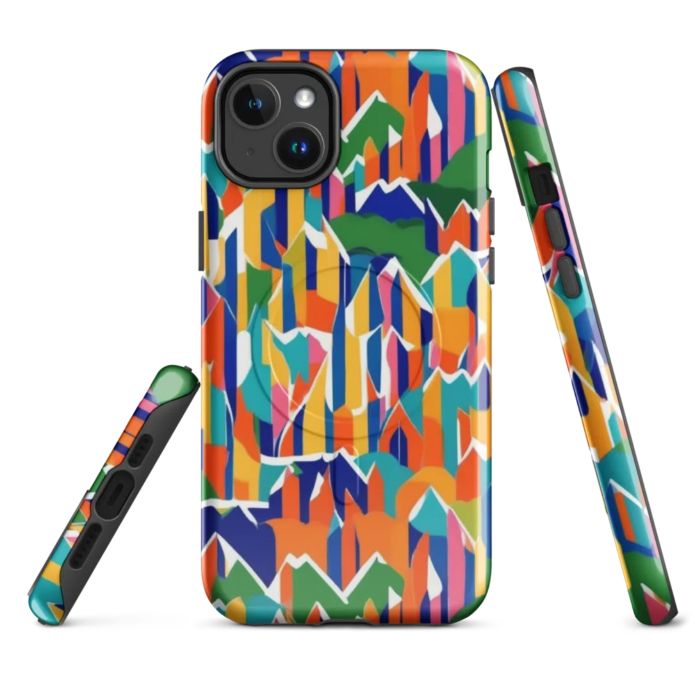 Chromatic Peaks on MagSafe Tough Case for iPhone® — Front