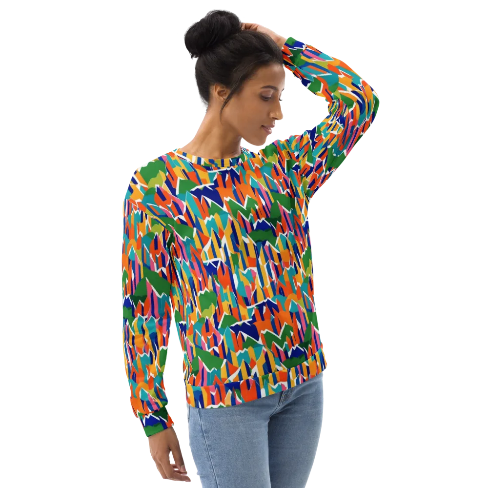 Chromatic Peaks on Sweatshirt — Right Front