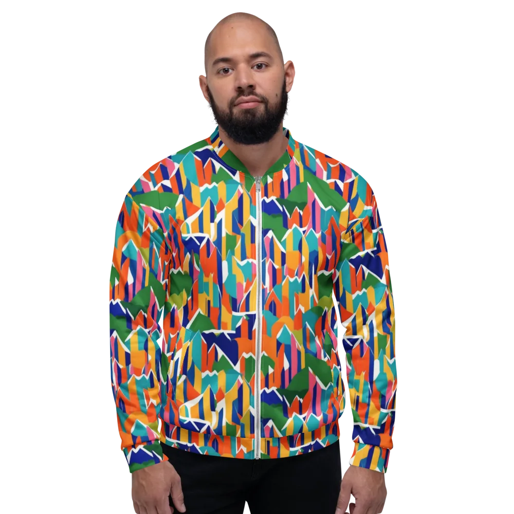 Chromatic Peaks on Bomber Jacket — Front